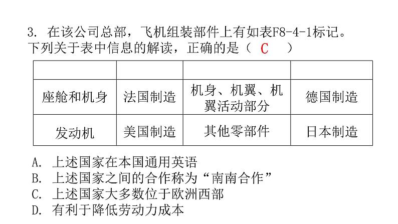 湘教版地理七年级下册第八章走近国家第四节法国作业课件04