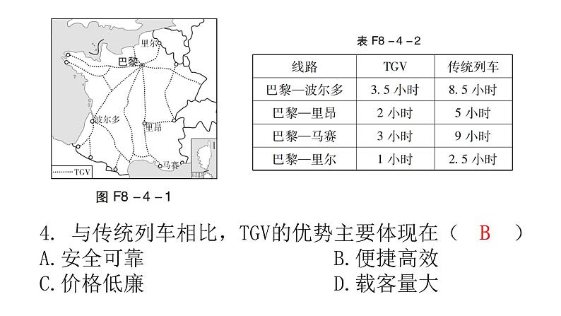 湘教版地理七年级下册第八章走近国家第四节法国作业课件06