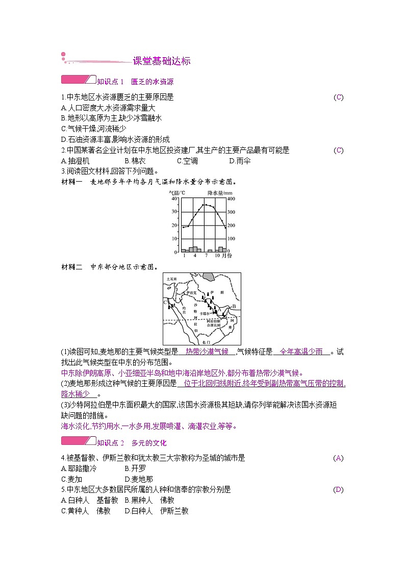 人教版地理七年级下册 第八章 第一节第二课时 教案02