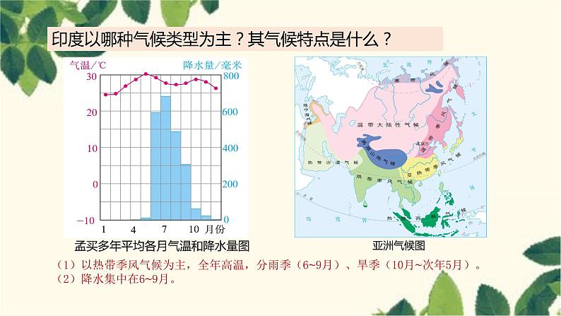 人教版地理七年级下册 第七章  我们邻近的地区和国家第三节 印度第二课时   热带季风 气候与粮食生产   迅速发展的服务外包产业-课件04