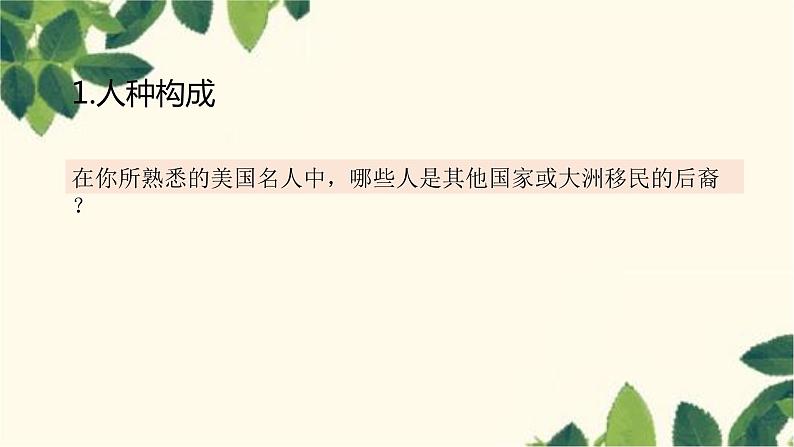 人教版地理七年级下册 第九章  西半球的国家第一节  美国第一课 时  民族大熔 炉  农业地区专业化-课件第8页