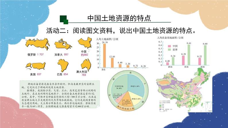 人教版地理八年级上册 第三章 第二节 土地资源 第一课时课件08