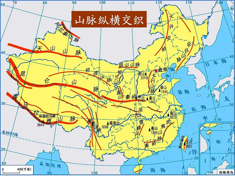 湘教版地理八年级上册第二章 第一节 中国的地形 课件06