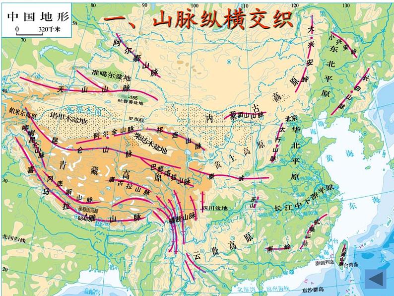 湘教版地理八年级上册第二章 第一节 中国的地形(1) 课件第3页