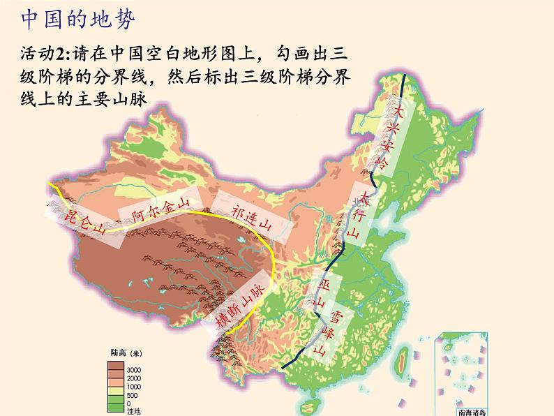 湘教版地理八年级上册第二章 第一节 中国的地形(3) 课件06