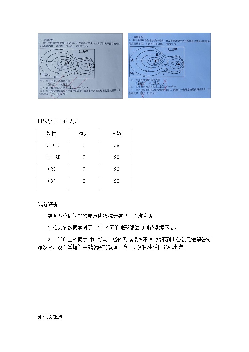 湘教版地理七年级上册 第二章 第三节   等高线地形图（教案）第3页