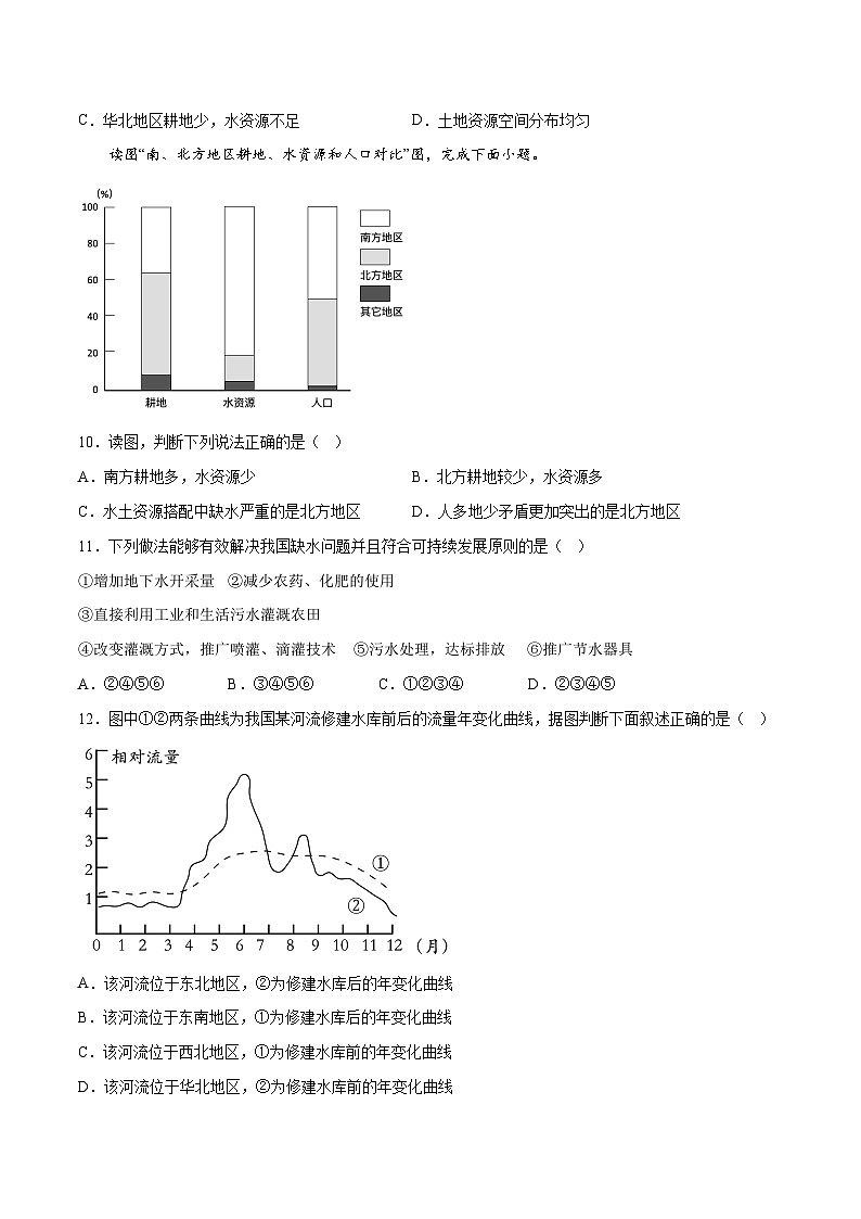 3.2节约与保护水资源（同步练习）-2023-2024学年八年级地理上册同步精品备课（精品课件+分层练习）（商务星球版）03