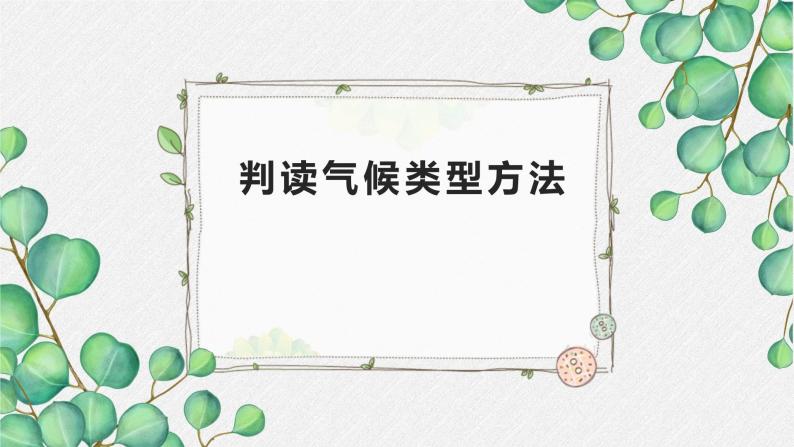 湘教版地理七年级上册 第四章 第四节 判读气候类型方法（课件）01