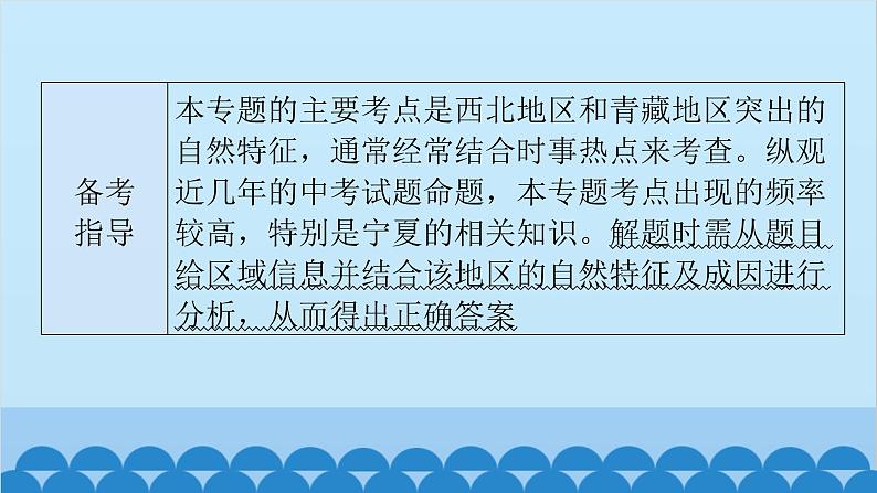 2024年中考地理一轮复习 专题十八 西北地区和青藏地区课件05