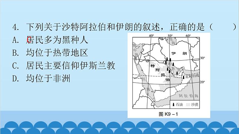 2024年中考地理复习 专题九 东半球其他的地区和国家课件05