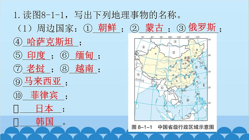 2024年中考地理复习八上第一章 从世界看中国课件02