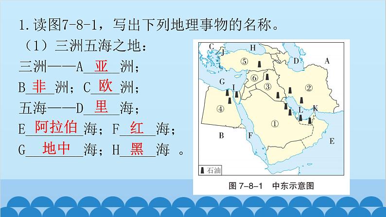 2024年中考地理复习七下第八章 东半球其他的地区和国家课件03