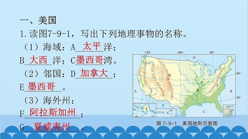 2024年中考地理复习七下第九章 西半球的国家课件第2页