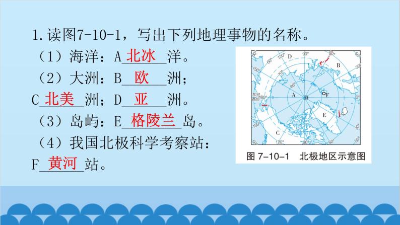 2024年中考地理复习七下第十章 极地地区课件02