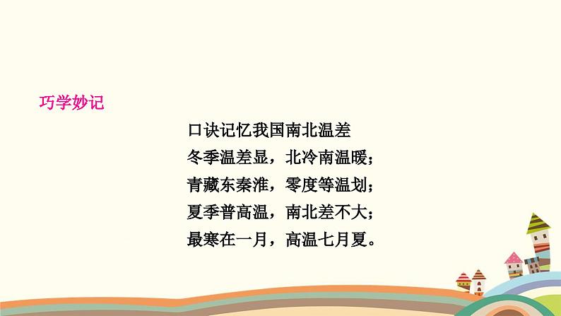 人教版地理八年级上册 第二章　中国的自然环境第二节　气候第一课时　冬季南北温差大，夏季普遍高温课件第6页