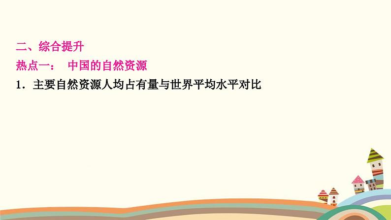 人教版地理八年级上册 第三章　中国的自然资源4.第三单元复习与提升课件06