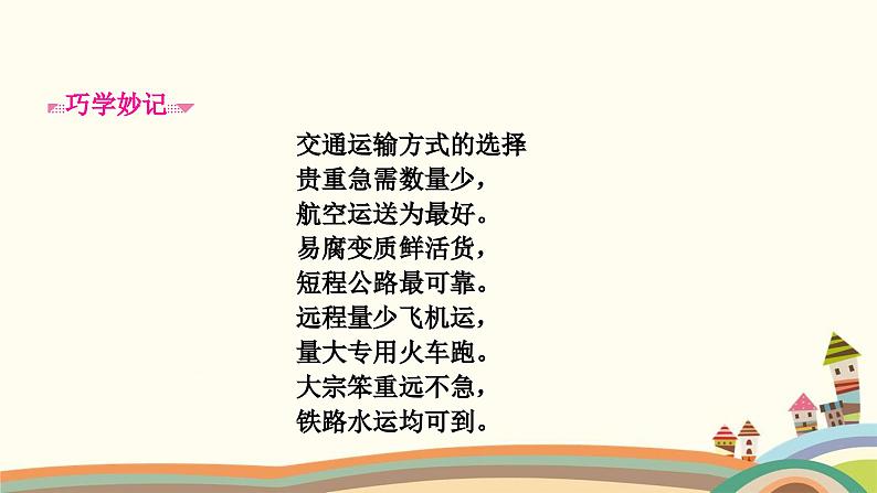 人教版地理八年级上册 第四章　中国的经济发展第一节　交通运输第一课时　交通运输方式的选择课件06