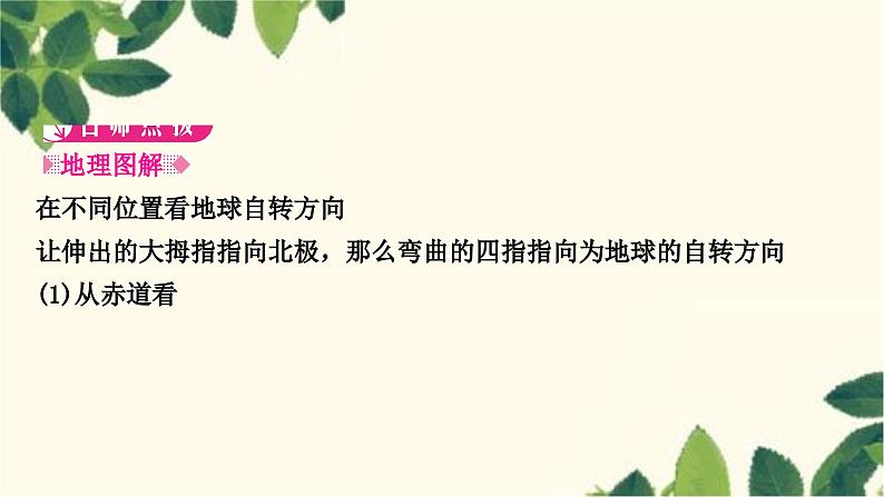 人教版地理七年级上册 第一章　地球和地图第二节　地球的运动第一课时　地球的自转课件第2页