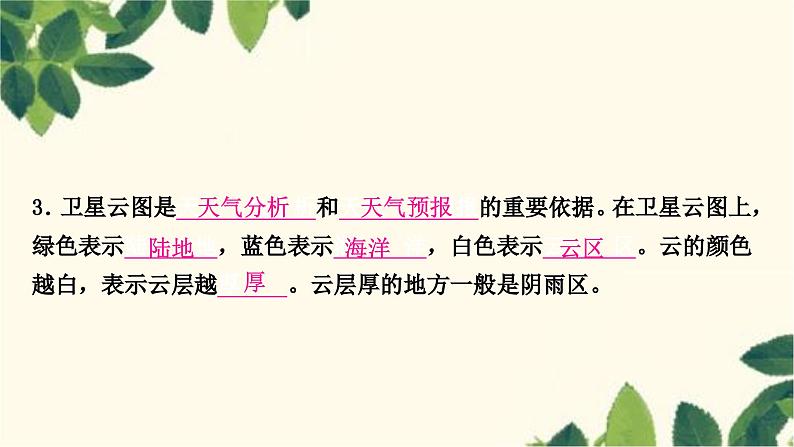 人教版地理七年级上册 第三章　天气与气候第一节　多变的天气课件第8页