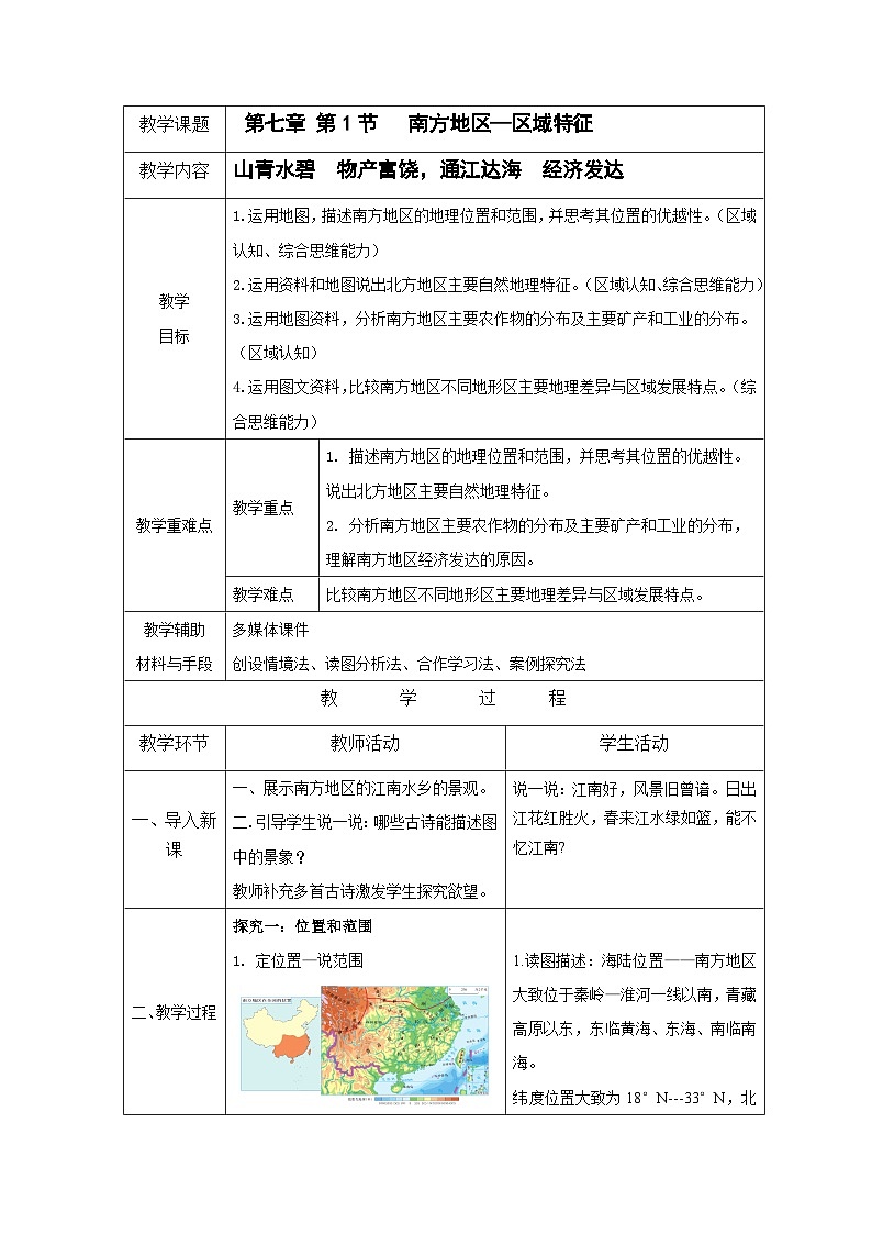 7.1《区域特征》（课件+教案）2023-2024学年八年级地理下学期商务星球版01