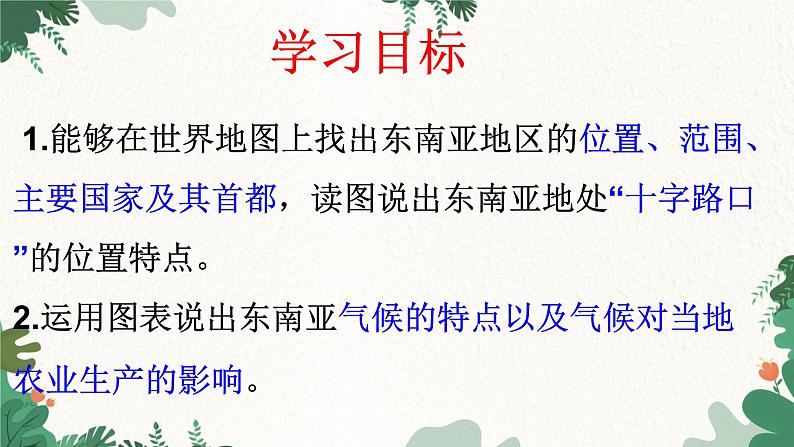 人教版地理七年级下册 第七章 我们邻近的地区和国家 第二节 东南亚 第一课时课件第6页