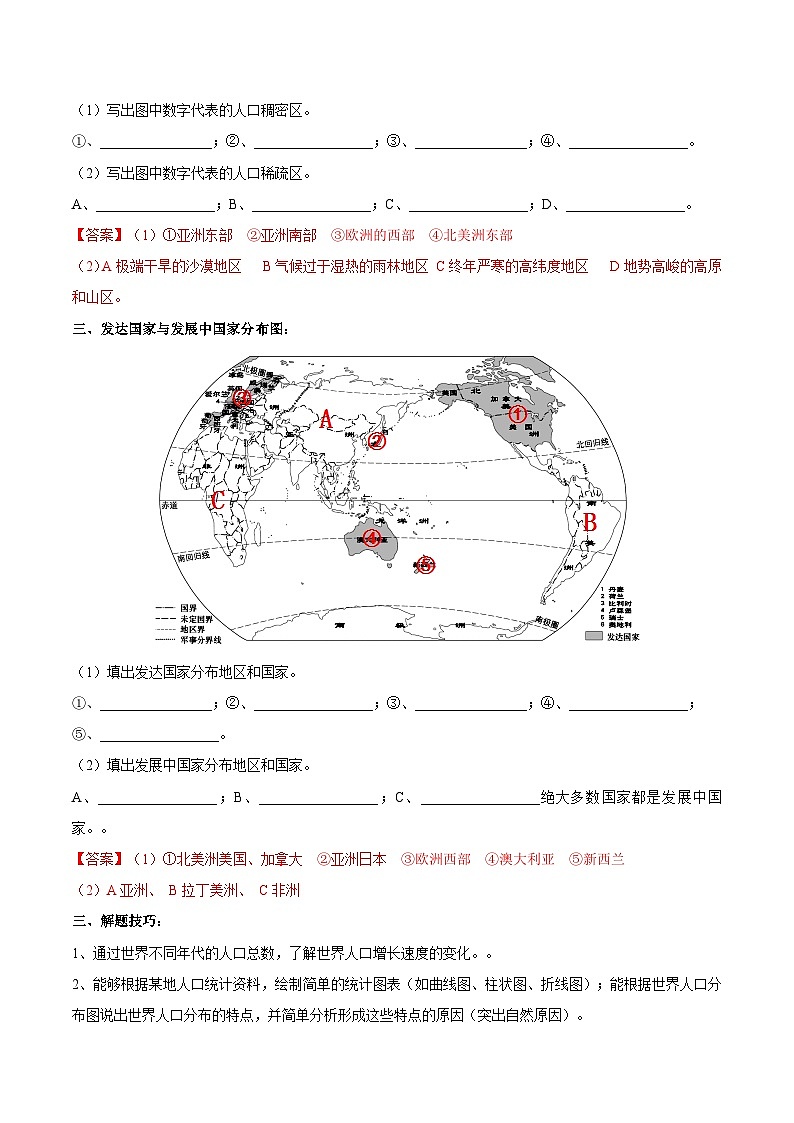 中国的交通【识图·速记】初中地理必备识图速记手册与变式演练 专题07 世界居民与聚落 发展与合作（解析版）02
