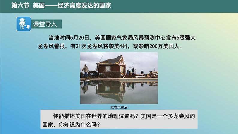 10.6.1 美国——经济高度发达的国家第1课时 课件2023-2024学年地理晋教版七年级下册第2页