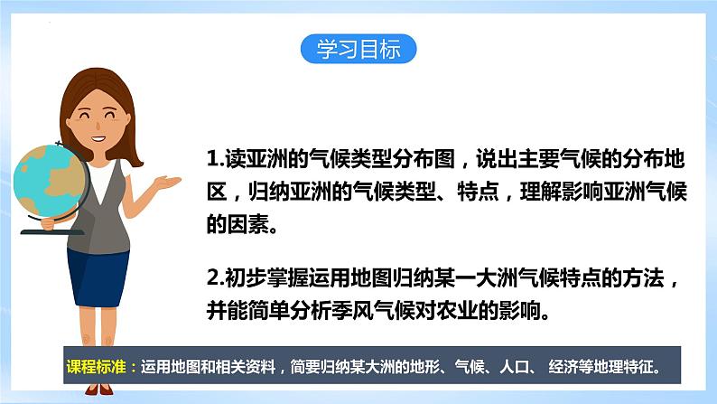 人教版地理七年级下册《6.2.2亚洲的自然环境》第2课时复杂的气候 课件04