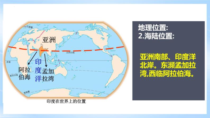 人教版地理七年级下册《7.3.1印度》第1课时世界第二人口大国、热带季风气候 课件08