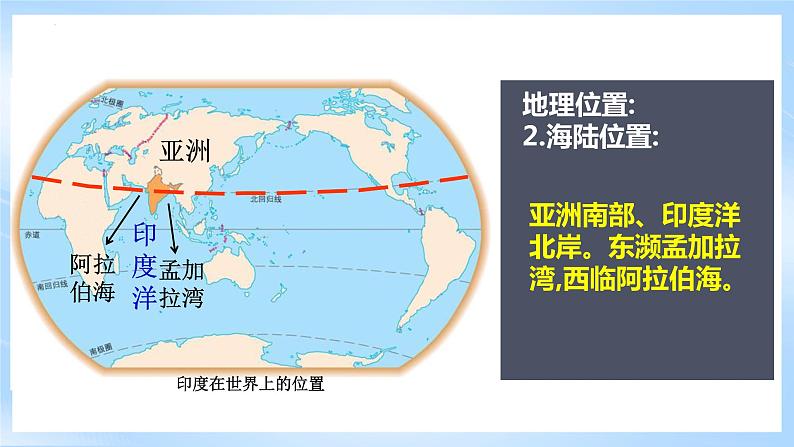 人教版地理七年级下册《7.3.1印度》第1课时世界第二人口大国、热带季风气候 课件08