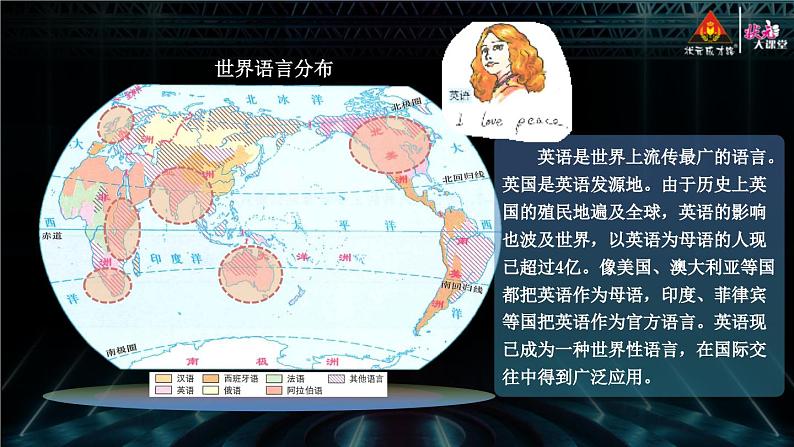 [湘教版]地理七年级上册3.3世界的语言与宗教教学课件第8页