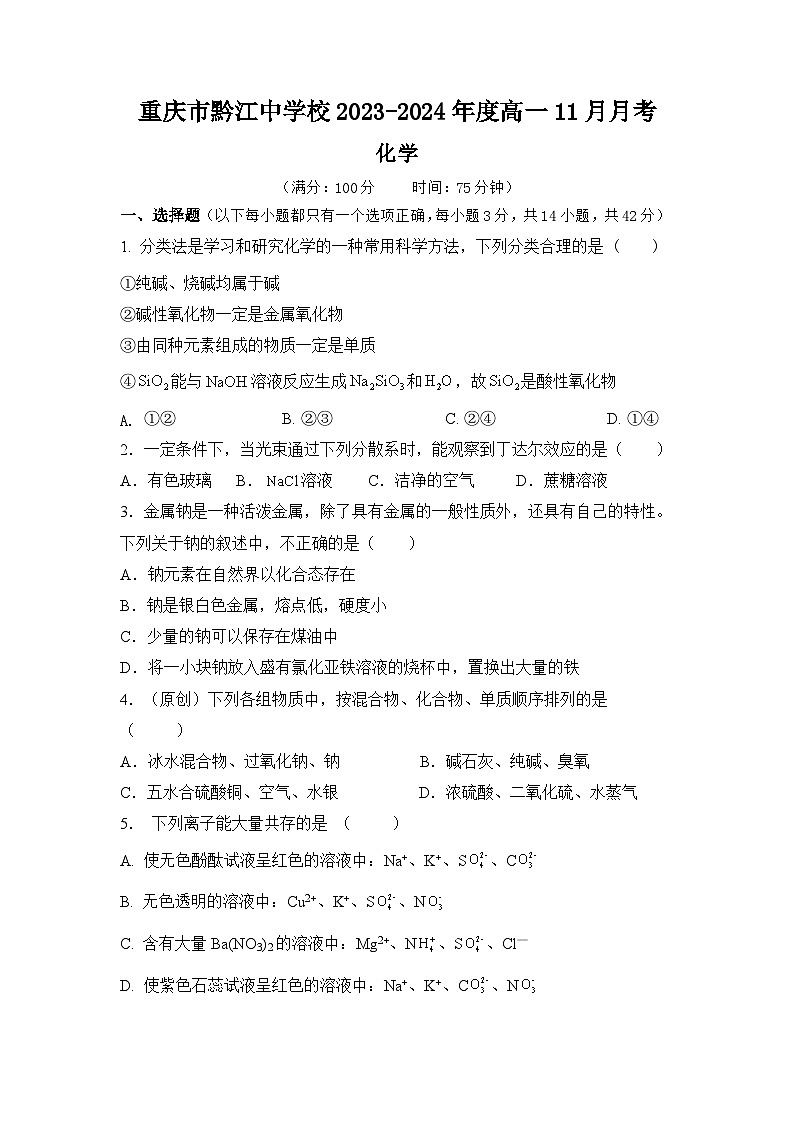 广西南宁市天桃教育集团2023-2024学年七年级上学期1月月考地理学科试卷01