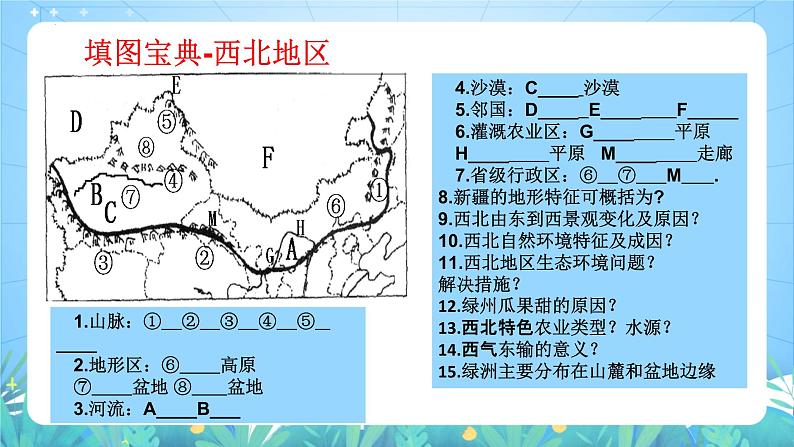 湘教版地理八年级下册 5.3 《西北地区和青藏地区》第2课时 课件06