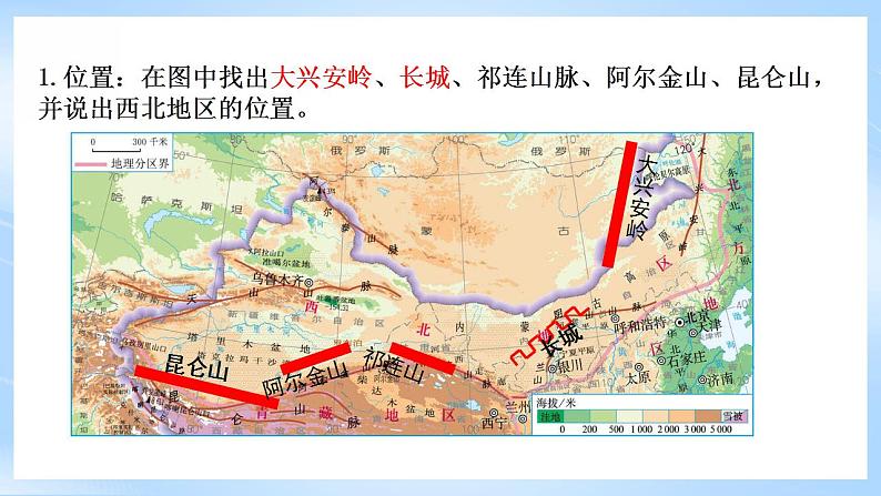 人教版地理八年级下册8.1《西北地区：自然特征与农业》 课件第6页