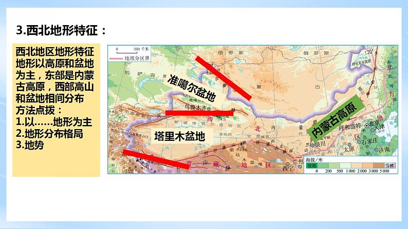 人教版地理八年级下册8.1《西北地区：自然特征与农业》 课件第8页