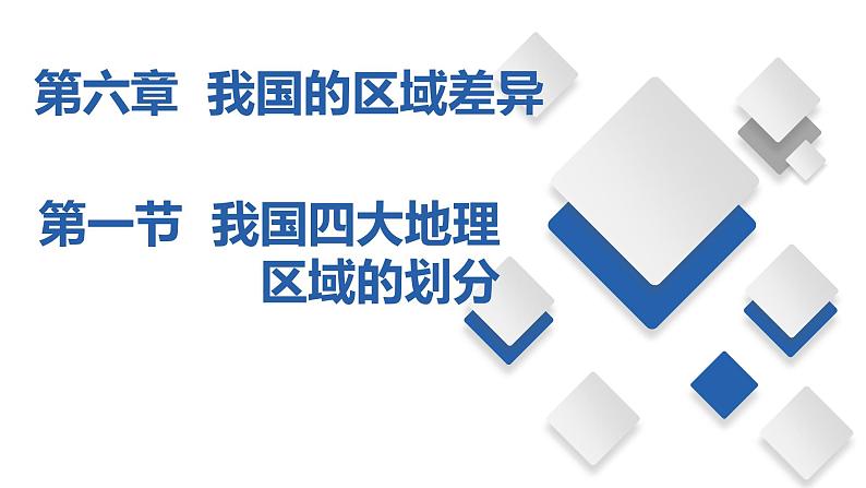 6.1  我国四大地理区域的划分（课件）-2023-2024七年级地理下册同步备课精品课件+达标训练（中图版）01