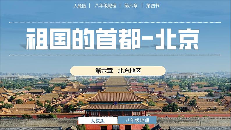 人教版地理八年级下册 6.4北京 同步课件+同步教案01