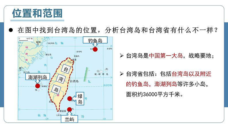 人教版地理八年级下册 7.4《台湾》 （第一课时） 同步课件第7页