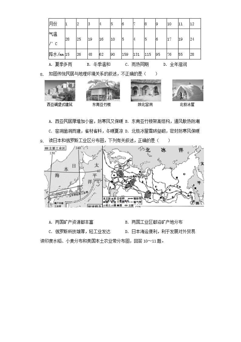 2022年湖南益阳中考地理试题及答案03