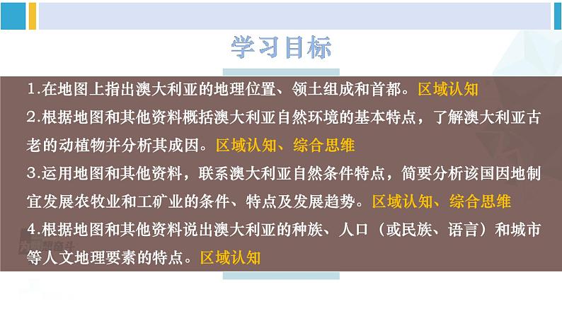 湘教版七年级地理下册 第八章 走近国家 第七节 澳大利亚（课件）第3页