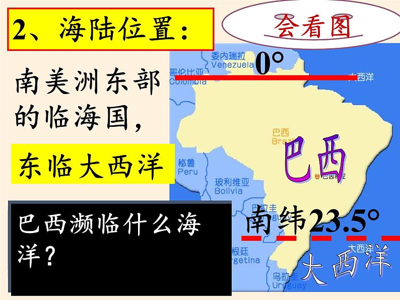 湘教版地理七年级下册  第八章 第六节 巴西 课件第4页