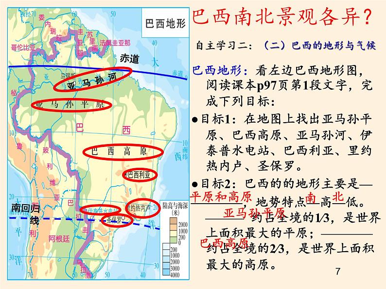 湘教版地理七年级下册  第八章 第六节 巴西(13) 课件第7页