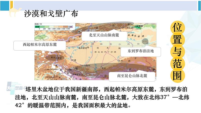 人教版八年级地理下册 第八章 西北地区 第二节 干旱的宝地——塔里木盆地（课件）05