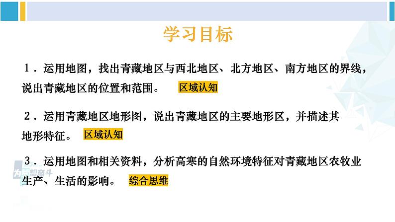 人教版八年级地理下册 第九章 青藏地区 第一节 自然特征与农业（课件）第3页