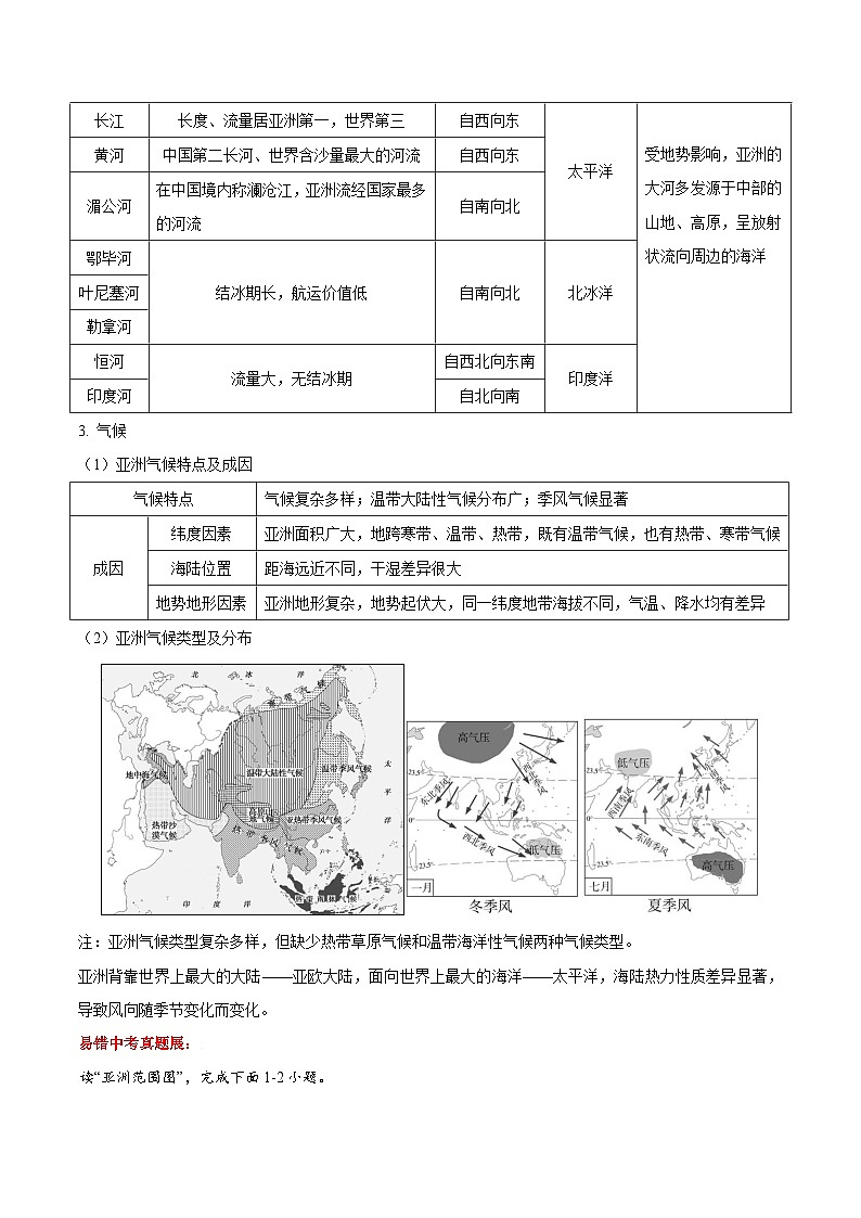 09 世界地理之大洲篇-备战中考地理考试易错题练习第3页