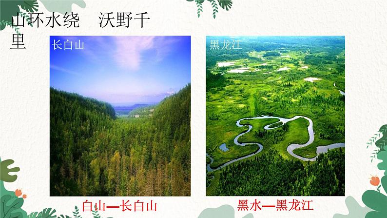 人教版地理八年级下册 6.2“白山黑水”——东北三省课件02