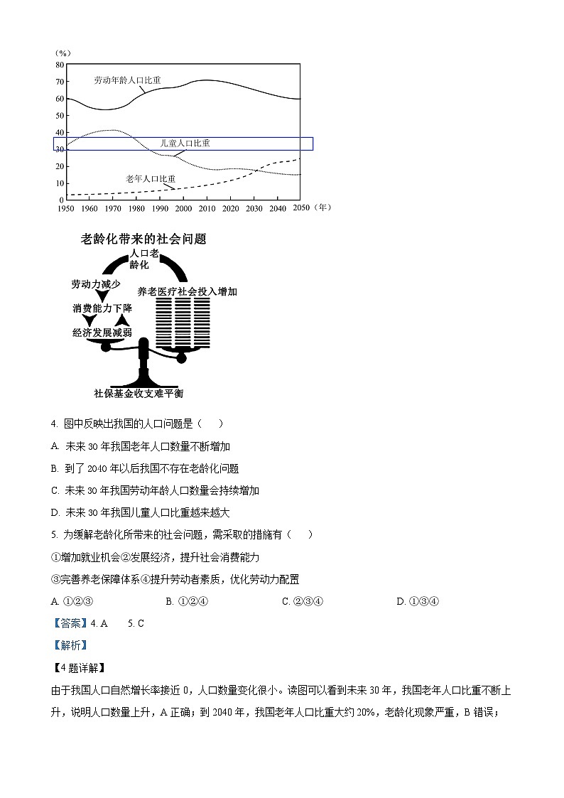 云南省昆明市寻甸县2023-2024学年八年级上学期期末地理试卷第3页