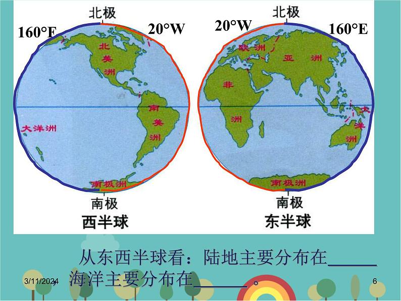 湘教版地理七年级上册 第二章第二节《世界的海陆分布》合作探究型课件第6页