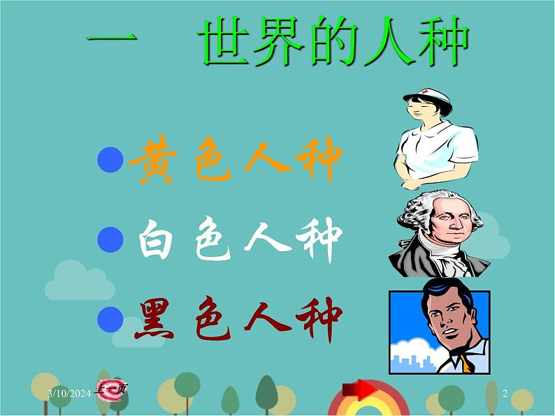 湘教版地理七年级上册 第三章第二节《世界的人种》活动课课件02