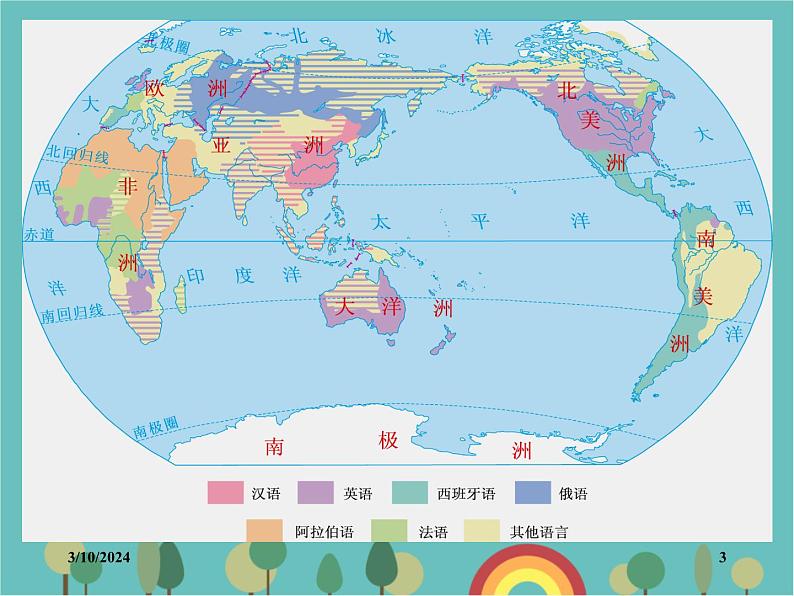 湘教版地理七年级上册 第三章第三节《世界的语言与宗教》课件3第3页